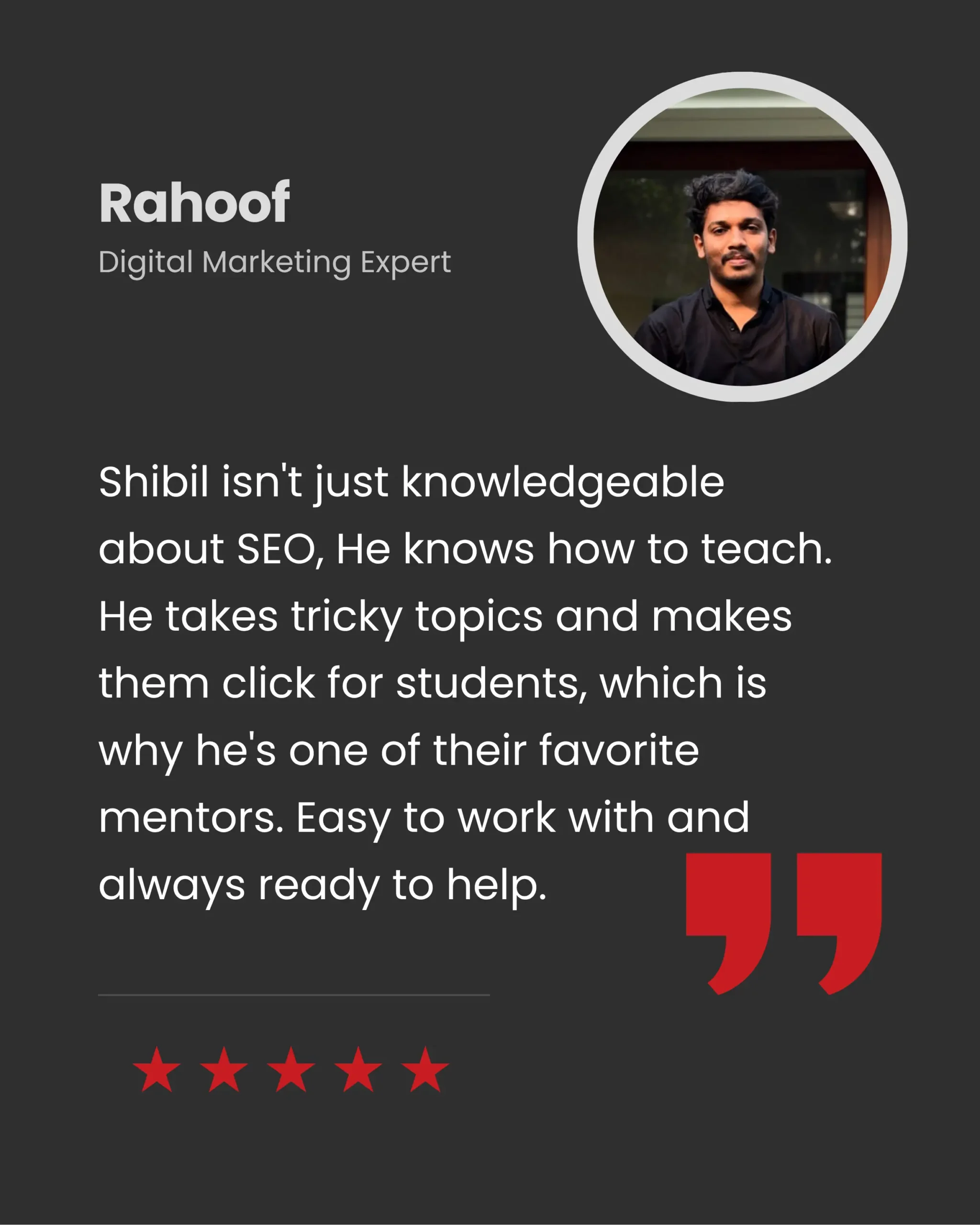 Reviews for the best Digital Marketing strategist in Malappuram