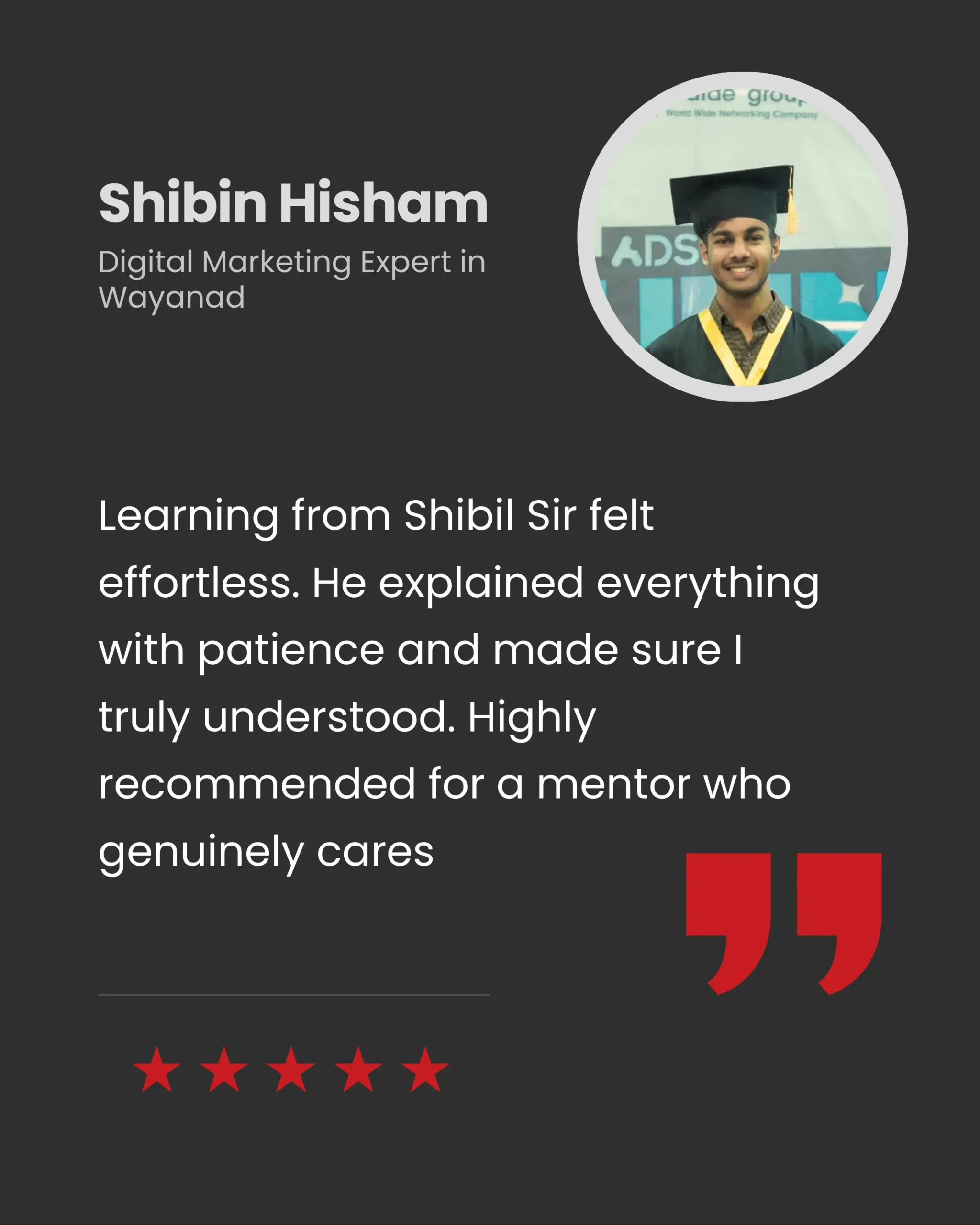 Reviews for the best Digital Marketing strategist in Malappuram